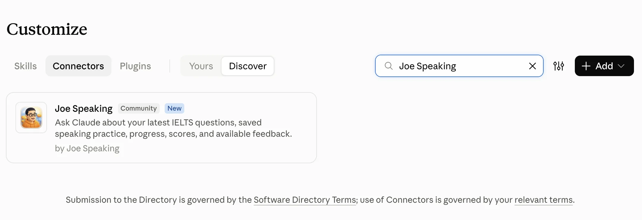 Search Joe Speaking